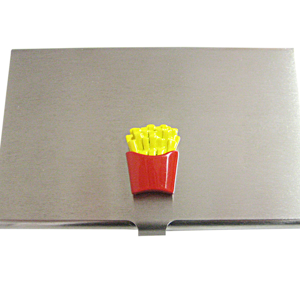 Colorful French Fry Business Card Holder